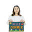 Enseigne en plastique Hello Summer 11 po x 17 po-119526351