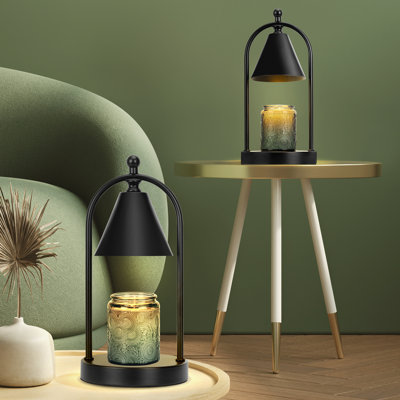 Brass & Frosted Tulip Shaped Glass Tea Light Candle