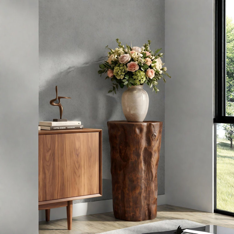 Concrete Top End Table