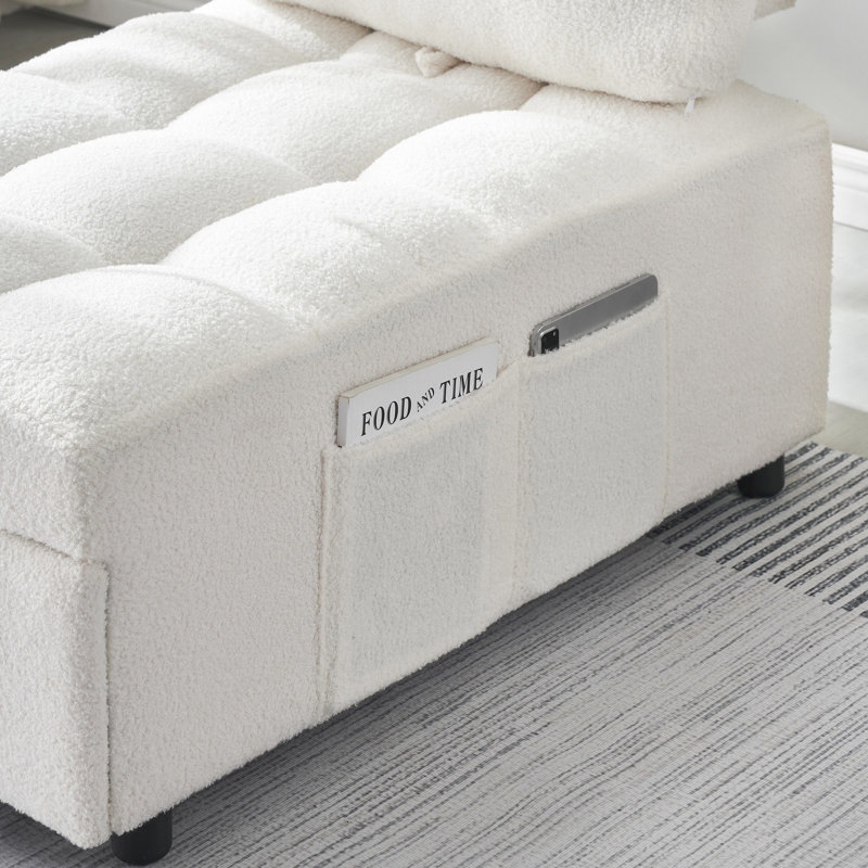 41,33 pouces de long beige, en tissu pour le salon, Beige