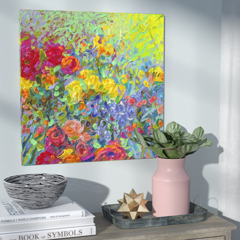Iris Mesh Clay Flowers par Iris Scott - Impression sur toile tendue sur châssis tendu avec châssis