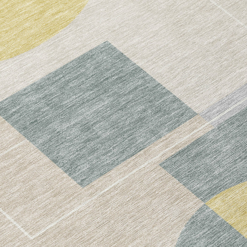 Tapis intérieur / extérieur lavable à la machine Chantille ACN2500, Argent argent, 9 pi x 12 pi