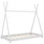 Lit plateforme simple avec structure triangulaire