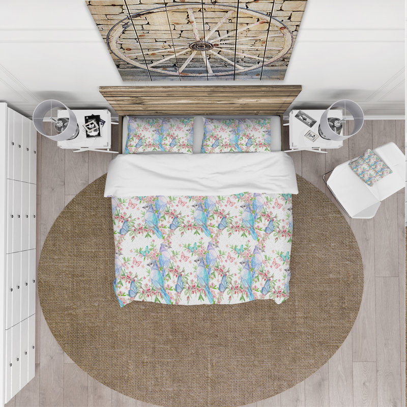 Ensemble de housse de couette country, Housse de couette double / grand + 2 taies
