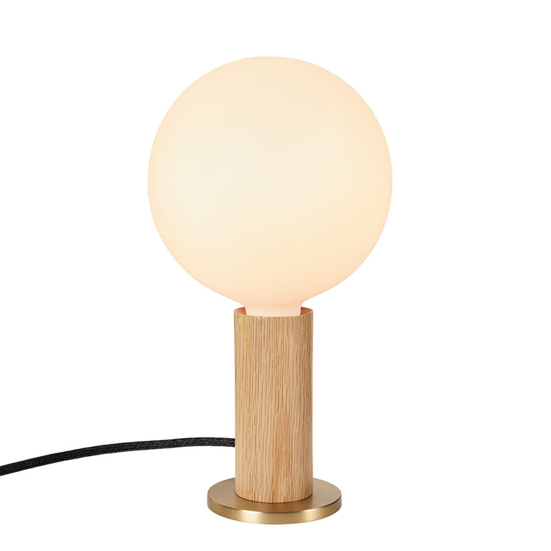 Lampe sphérique 11 po Knuckle, Chêne