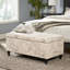 Style en beige, tissu en lin, structure en bois, finition, rangement moderne pour le salon - couleur de cadre beige polyvalente pour la chambre à coucher