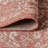 Leonora Bohemian Textured Weave Floral Red/Taupe Indoor/Outdoor Rug-463508593