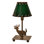 13" High Lone Deer Faux Leather Accent Lamp