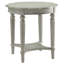 Table de bout charmante en ardoise antique avec tablette ouverte inférieure - entrée