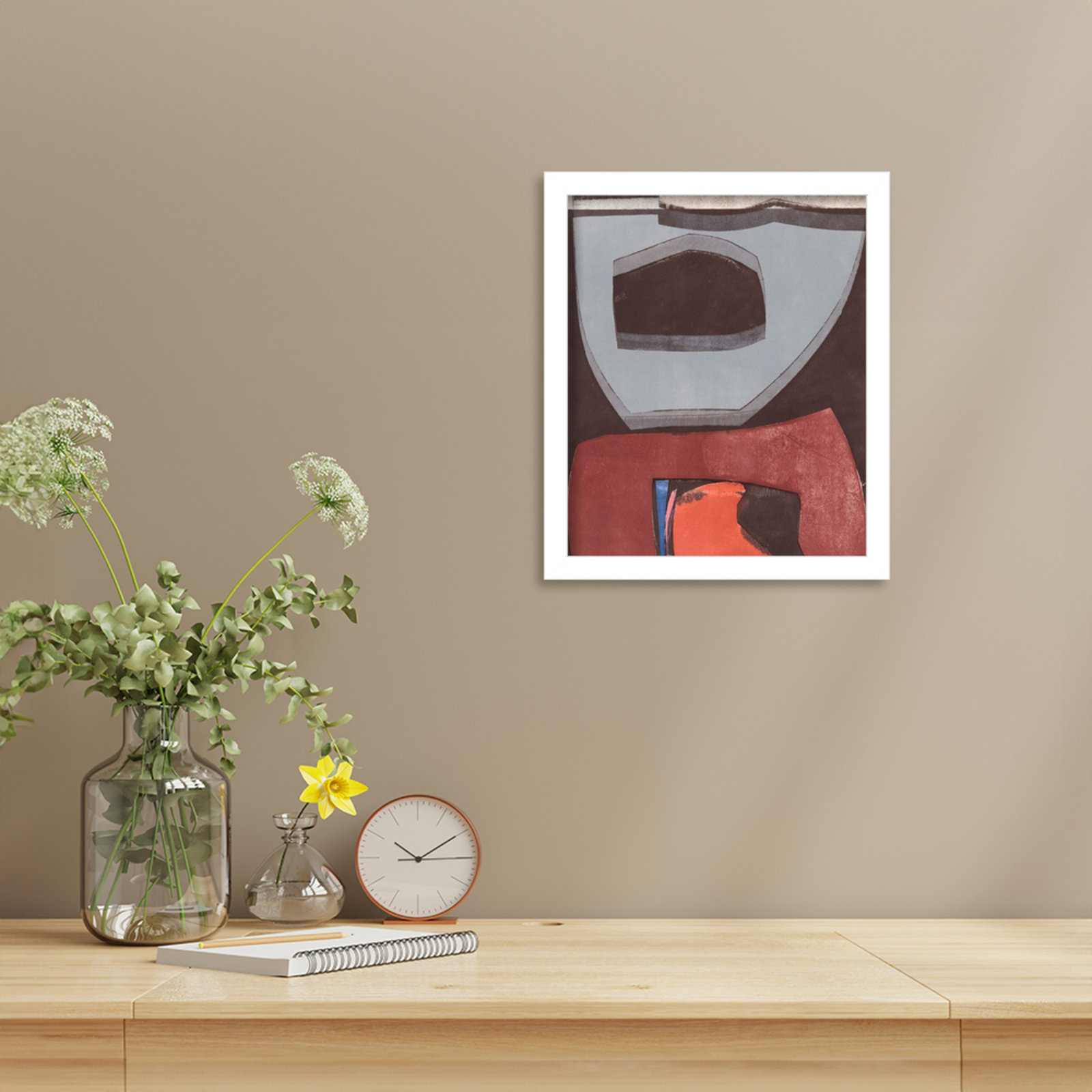 Solano "Istanbul 12" Print by Rob Delamater, 13" H x 11" W, White