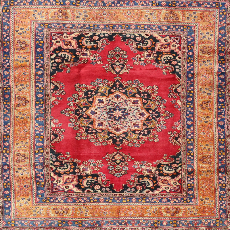 Grandwood Oriental Indoor Rug, Square 4'