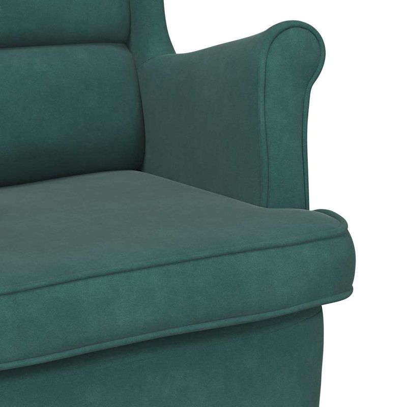 Chaise berçante Jalik, Vert foncé