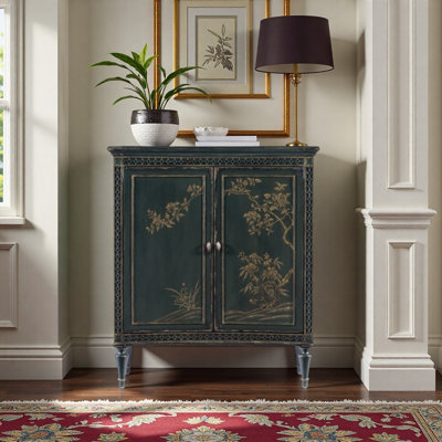French retro-style artistic painted sideboard