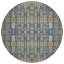 Tapis rond 8 po taupe et beige