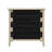3 Drawer Buffet With Hand - Woven Rope Decorated Drawers And Adjustable Shelves For Living Room, Modern Look, Natural Color, Particle Board + Build, Wall Anchoring Precautions Room Kitchen Sideboard