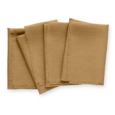 Fringe - 100% Pure Linen Dinner Napkins