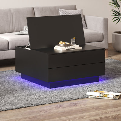 Pedestal Coffee Table with Storage