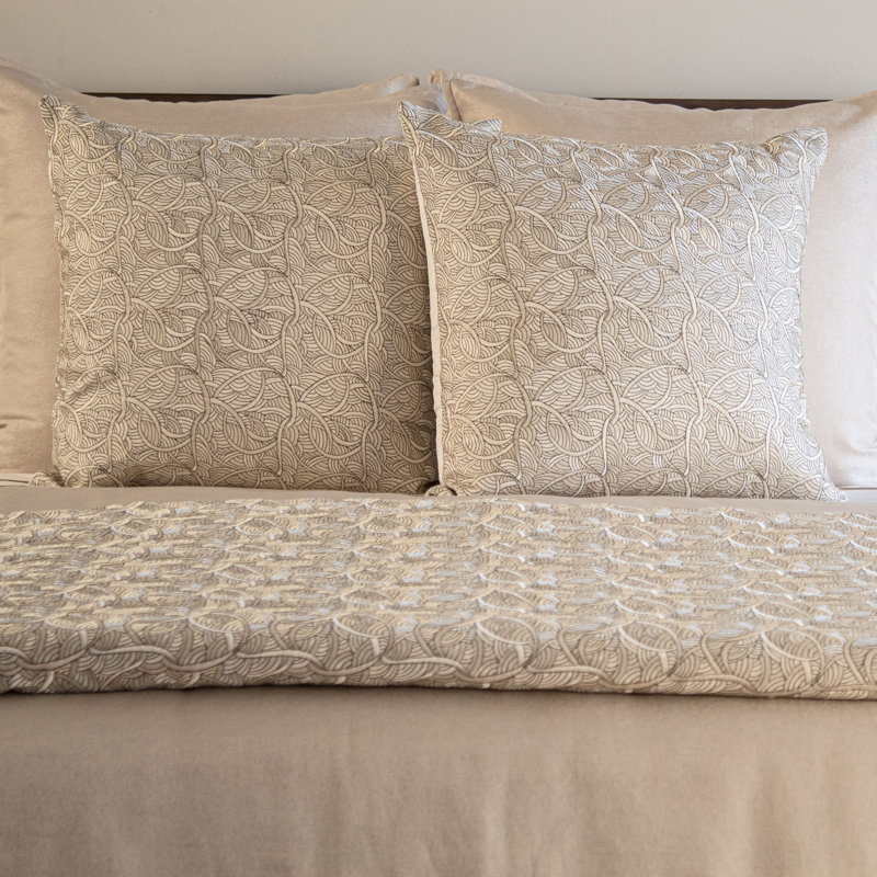 La Sirene Hand Woven Blanket, Soft Gold