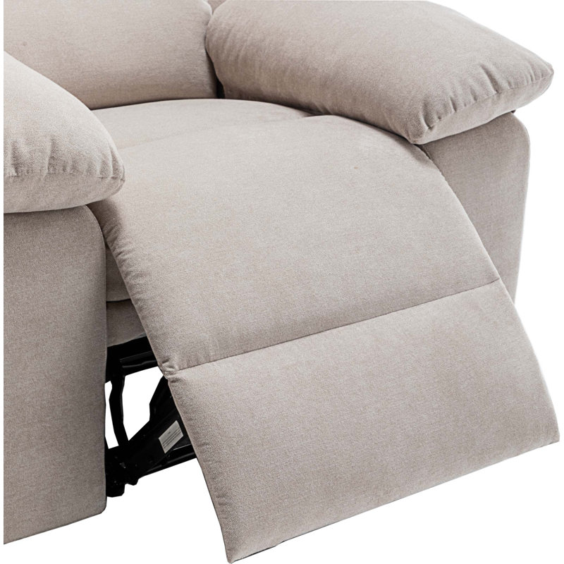 Fauteuil de massage chauffant, Velours beige