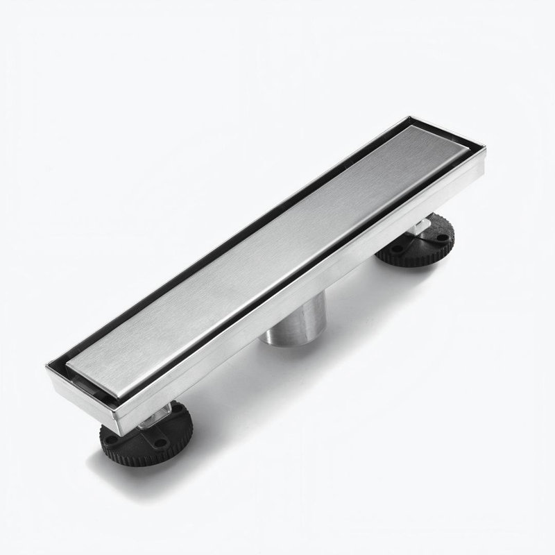 FlowCore 12" Brushed Nickel linear grid drain, Brushed Nickel