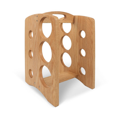 Joriel 6 Bottle Solid Wood Tabletop Wine Bottle Rack