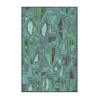 Tapis de zone verte à motif