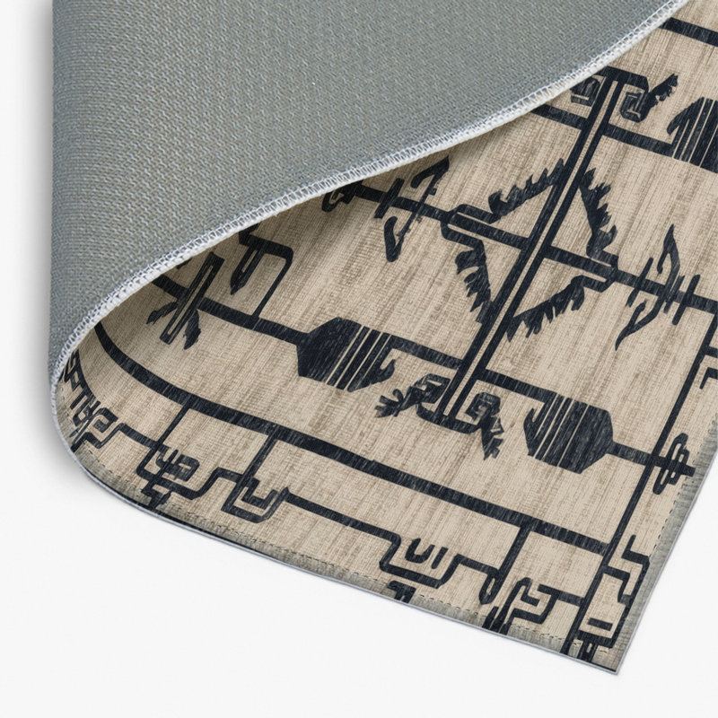 Tapis intérieur et extérieur ArtDeco, Rectangulaire 2 pi x 3 pi