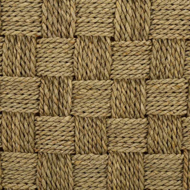 Norabelle Square Seagrass Ottoman