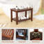 Banc de douche en bambou avec tablette de rangement-1594284423