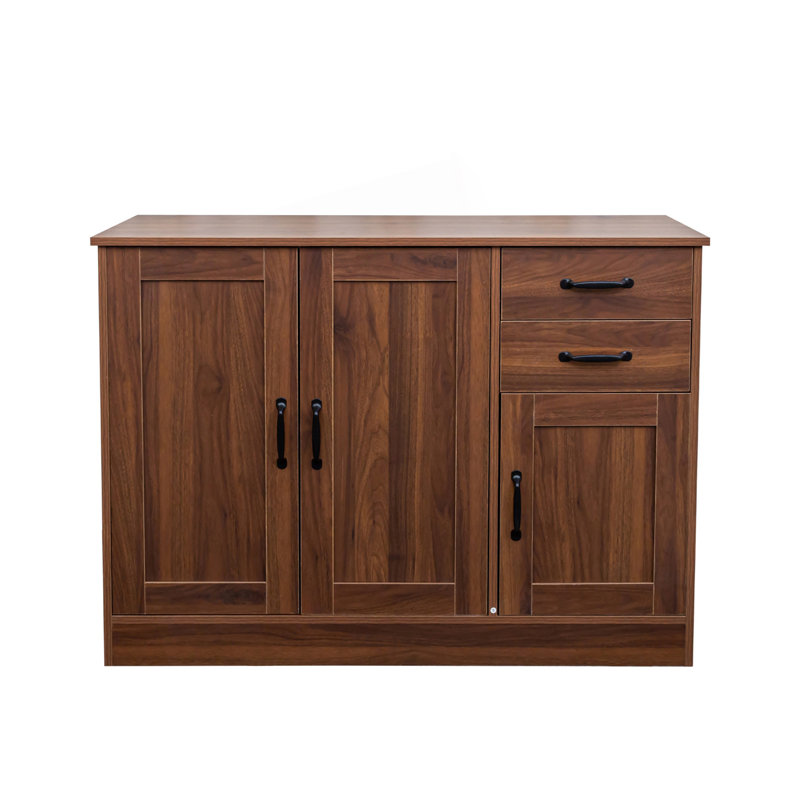 Buffet moderne avec 2 tiroirs et armoire de rangement