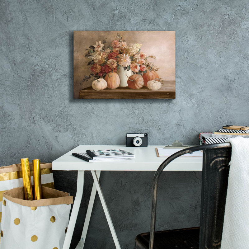 Art mural sur toile Epic Graffiti «Harvest Bouquet Pomegranate» par Julia Purinton, H 12 po x l 18 po x P 0,75 po
