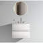 Meuble-lavabo blanc brillant 24 po à fixer au mur - évier en céramique 3 trous de robinet, espace de rangement abondant, installation silencieuse et abondante,-1878559450-1878559448