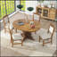 Ensemble de salle à manger 5 pièces rétro fonctionnel, 1 table extensible avec une rallonge de 16 pouces et 4 chaises rembourrées pour la salle à manger et la cuisine-187113742
