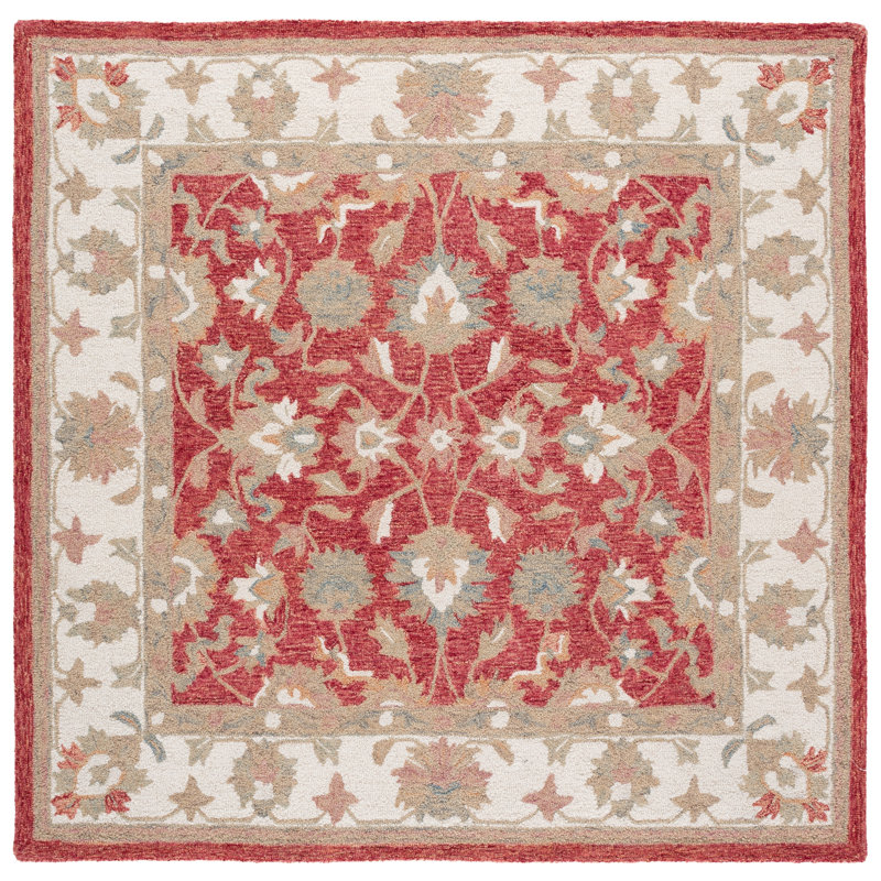 Heritage 125 Hand Tufted 80% Wool; 20% Cotton Oriental Rug, Square 6'