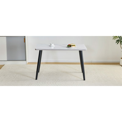 Modern minimalist rectangular dining table