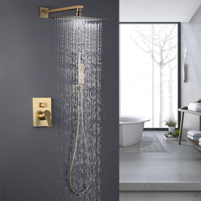 Robinet de douche mural avec valve brute