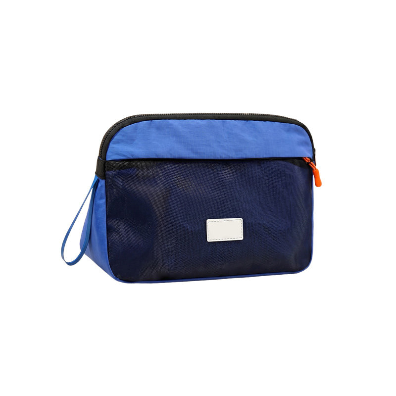 Trousse de toilette de voyage imperméable en tissu, pochette de rangement portable pour cosmétiques, idéale pour les vacances et les voyages d'affaires.