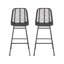Tabourets de bar d'extérieur en osier Sawtelle (ensemble de 2)-1281914809