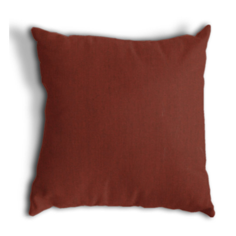Arden Square Indoor/Outdoor Pillow Cover & Insert, Canvas Henna