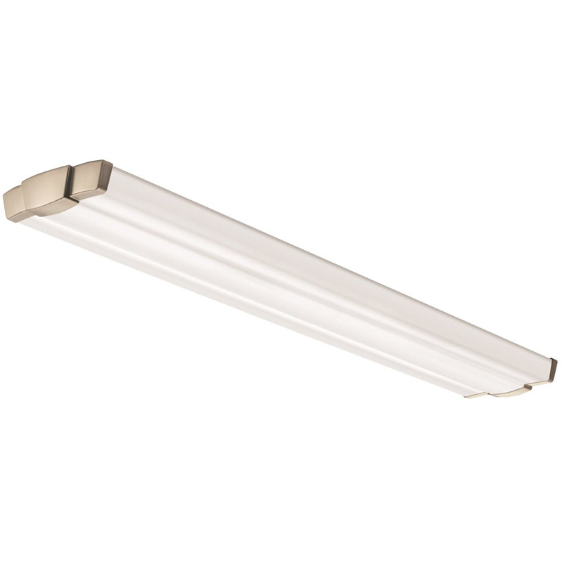 Brushed Nickel 48" LED Linear Flush Mount Light