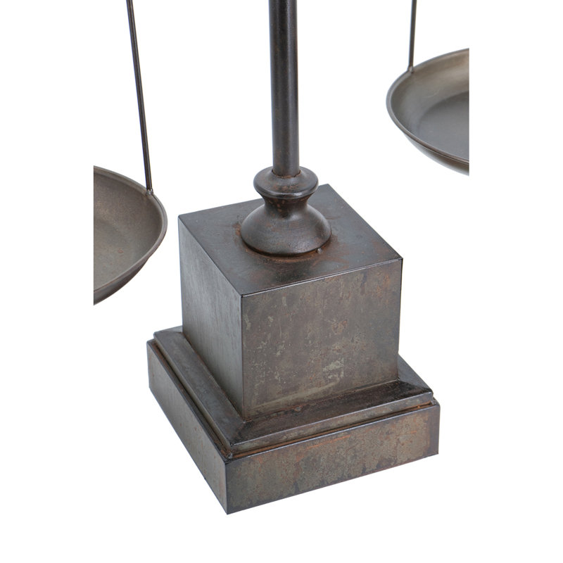 Iron Decorative Scale - 20" x 10" x 49" - Rusty