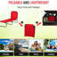 Fauteuil de bronzage Red Sun - 5 niveaux inclinable, pliable, structure en acier pour une utilisation extérieure dans un patio et une plage