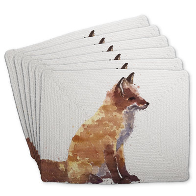 Red Fox Braided Polyester Masvingo Set of 6 - Home Decor