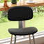 Chaise d'appoint noire (dossier de 6)-133437210-133437211