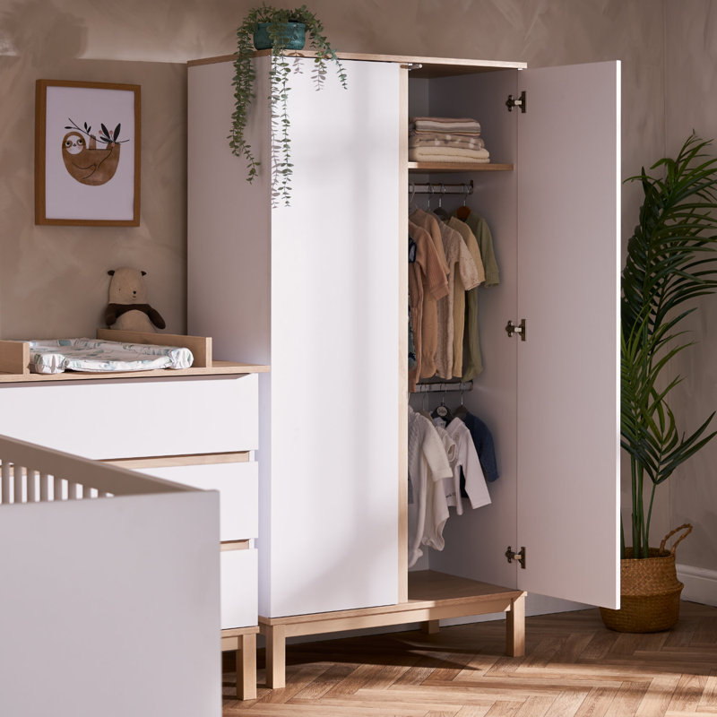 Astrid Double Wardrobe, White