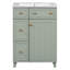 Armoire de meuble-lavabo 24 po avec lavabo en céramique-950359592