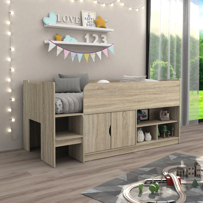 Alaitz Single - 90x190 cm Bed, Oak