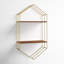 Moby Hexagon Metal Accent Shelf