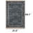 Midnight Blue Botanical Area Rug