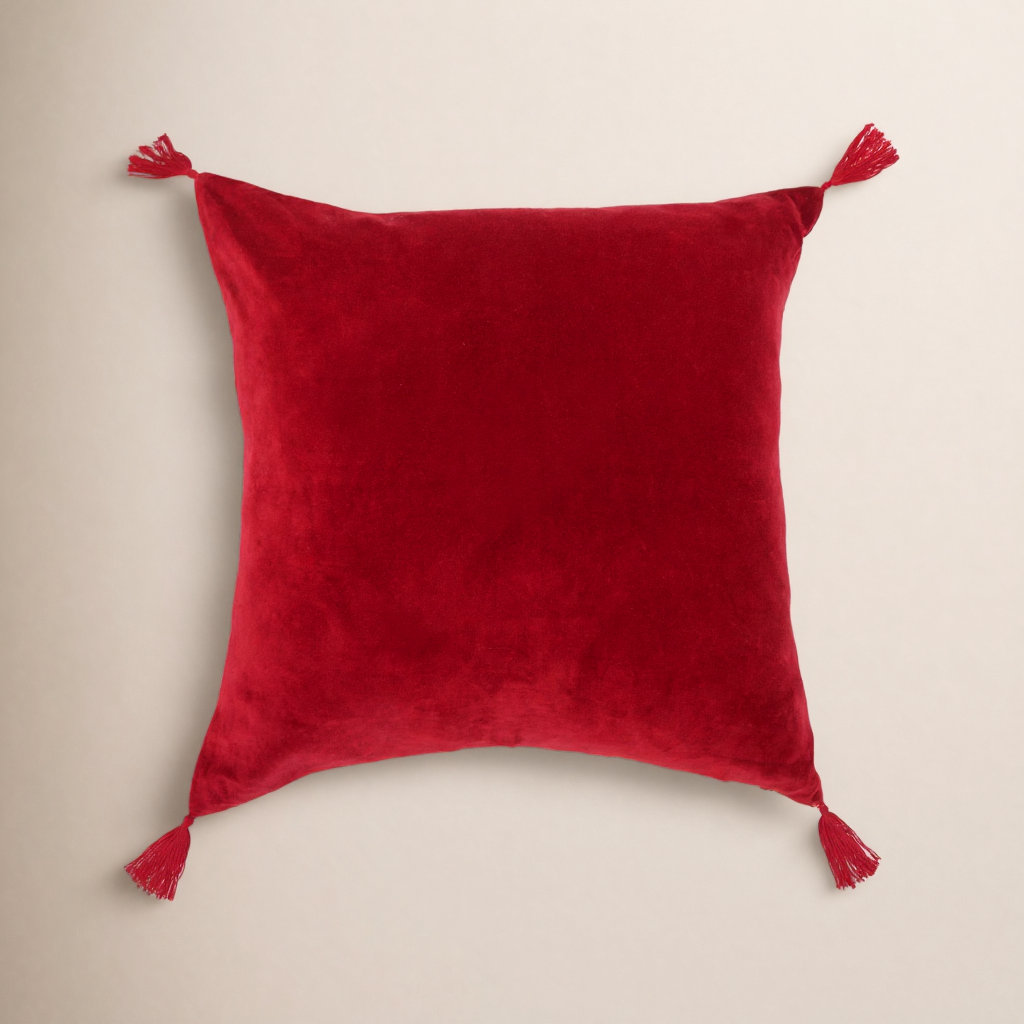 Rodrick Throw Square Pillow Cover & Insert, Red